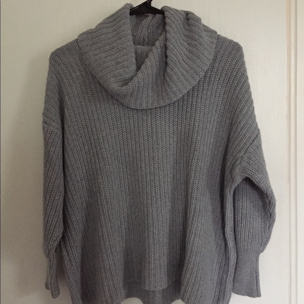 American Apparel grey cowl neck sweater